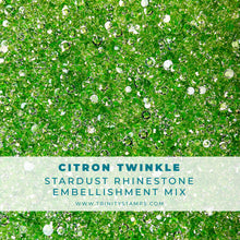 Load image into Gallery viewer, Embellishments: Trinity Stamps-Citron Twinkle Stardust Rhinestones
