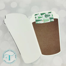 Load image into Gallery viewer, Dies: Trinity Stamps-Take-Out Coffee Cup Shaped Card Die Set
