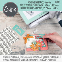 Load image into Gallery viewer, Adhesives: Sizzix Adhesive Sheets 6&quot;X6&quot; 10/Pkg
