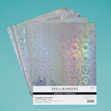 Load image into Gallery viewer, Specialty Paper: Spellbinders-HOLOGRAPHIC ASSORTMENT SPECIALTY CARDSTOCK
