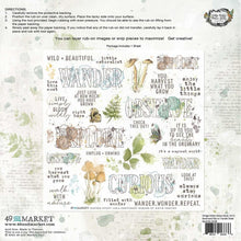 Load image into Gallery viewer, Embellishments: 49 and Market-Nature Study Rub-Ons 12&quot;X12&quot; 1/Sheet-Sentiments
