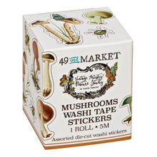 Load image into Gallery viewer, Embellishments: 49 And Market Washi Sticker Roll-Nature Study-Mushrooms

