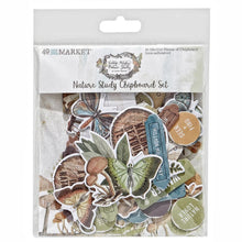 Load image into Gallery viewer, Embellishments: 49 and Market Nature Study Chipboard Set
