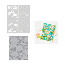 Load image into Gallery viewer, Hot Foil: Hero Arts-HERO ARTS LOTUS FIELD LETTERPRESS + FOIL PLATE &amp; STENCIL BUNDLE
