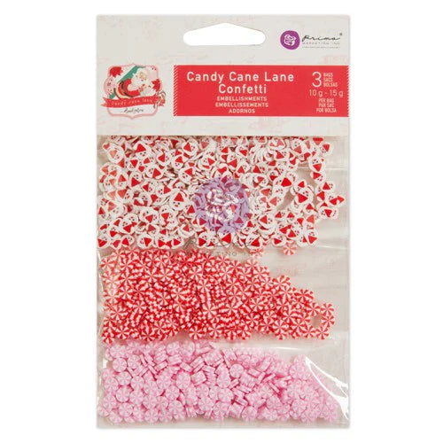 Embellishments: Prima Marketing Candy Cane Lane Shaker Mix
