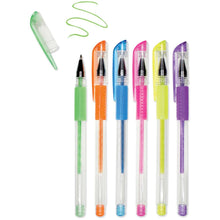 Load image into Gallery viewer, Coloring Tools: Multicraft Imports-Living In Color Color-Flow Glitter Gel Pen Set 6/Pkg
