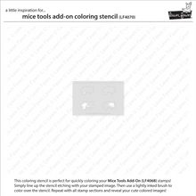 Load image into Gallery viewer, Stencils: Lawn Fawn-Mice Tools Add-on Coloring Stencil
