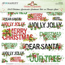 Load image into Gallery viewer, 49 And Market Rub-Ons 12&quot;X12&quot;-Sentiments, Christmas Spectacular 2023

