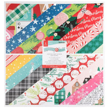 Load image into Gallery viewer, 12x12 Paper: American Crafts Double-Sided Paper Pad-Peppermint Kisses 12&quot;X12&quot; 36/Pkg
