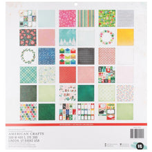 Load image into Gallery viewer, 12x12 Paper: American Crafts Double-Sided Paper Pad-Peppermint Kisses 12&quot;X12&quot; 36/Pkg
