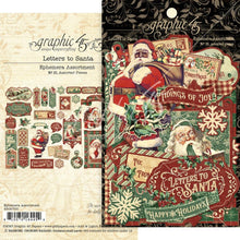 Load image into Gallery viewer, Embellishments: Graphic 45 Ephemera Die-Cut Assortment-Letters To Santa
