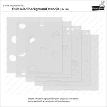Load image into Gallery viewer, Stencils: Lawn Fawn-Fruit Salad Background Stencils
