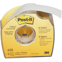 Load image into Gallery viewer, Adhesives: Post-It Labeling &amp; Cover-Up Tape-White, 1&quot;X700&quot;
