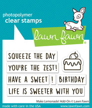 Load image into Gallery viewer, Dies: Lawn Fawn-Make Lemonade! Add-On
