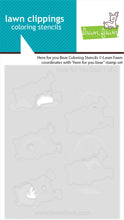 Load image into Gallery viewer, Coloring Stencils: Lawn Fawn- Here For You Bear
