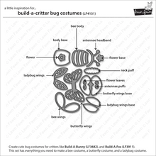 Load image into Gallery viewer, Dies: Lawn Fawn-Build-A-Critter Bug Costumes
