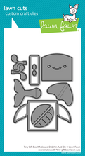 Load image into Gallery viewer, Dies: Lawn Fawn-Tiny Gift Box Whale and Dolphin Add-On
