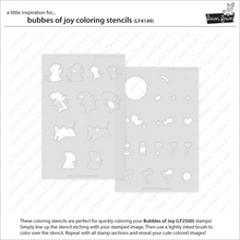 Load image into Gallery viewer, Coloring stencils: Lawn Fawn-Bubbles Of Joy
