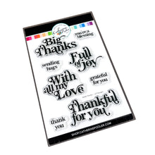 Load image into Gallery viewer, Stamps: Catherine Pooler Designs-Joyful Thanks Sentiment Stamp Set
