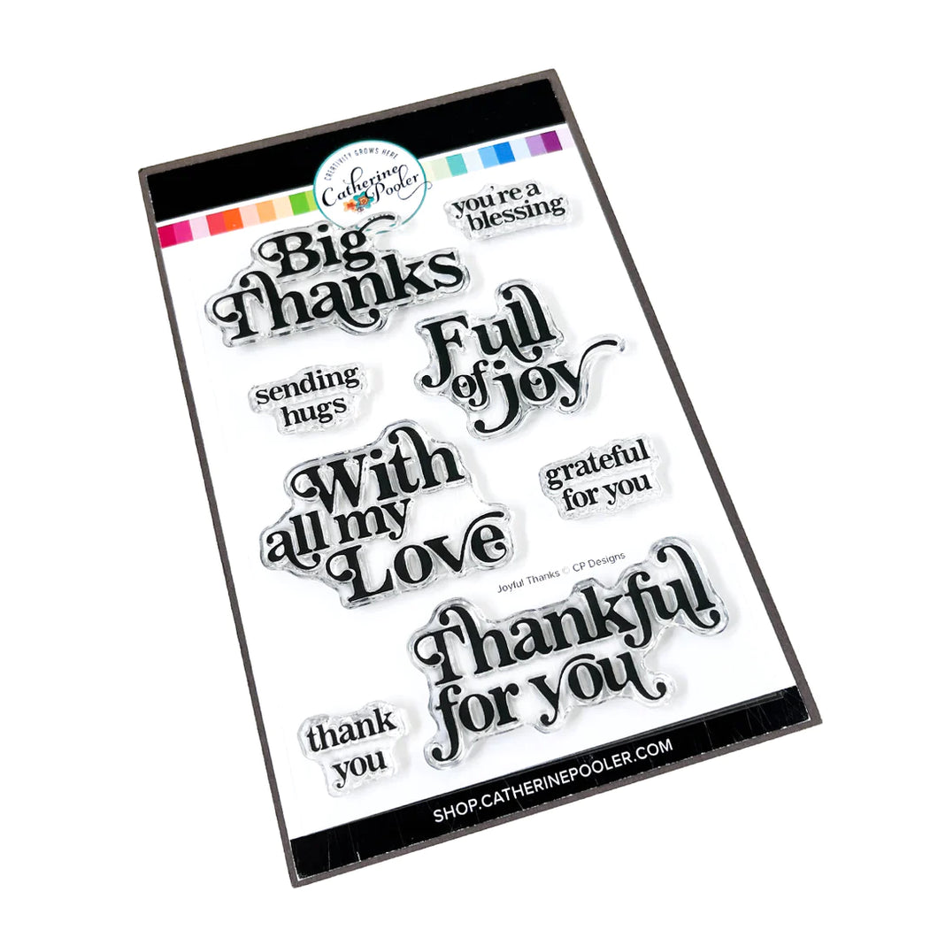 Stamps: Catherine Pooler Designs-Joyful Thanks Sentiment Stamp Set