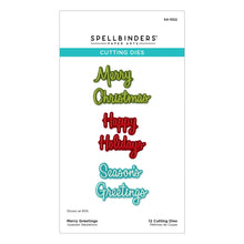 Load image into Gallery viewer, Dies: Spellbinders-Merry Greetings Etched Dies

