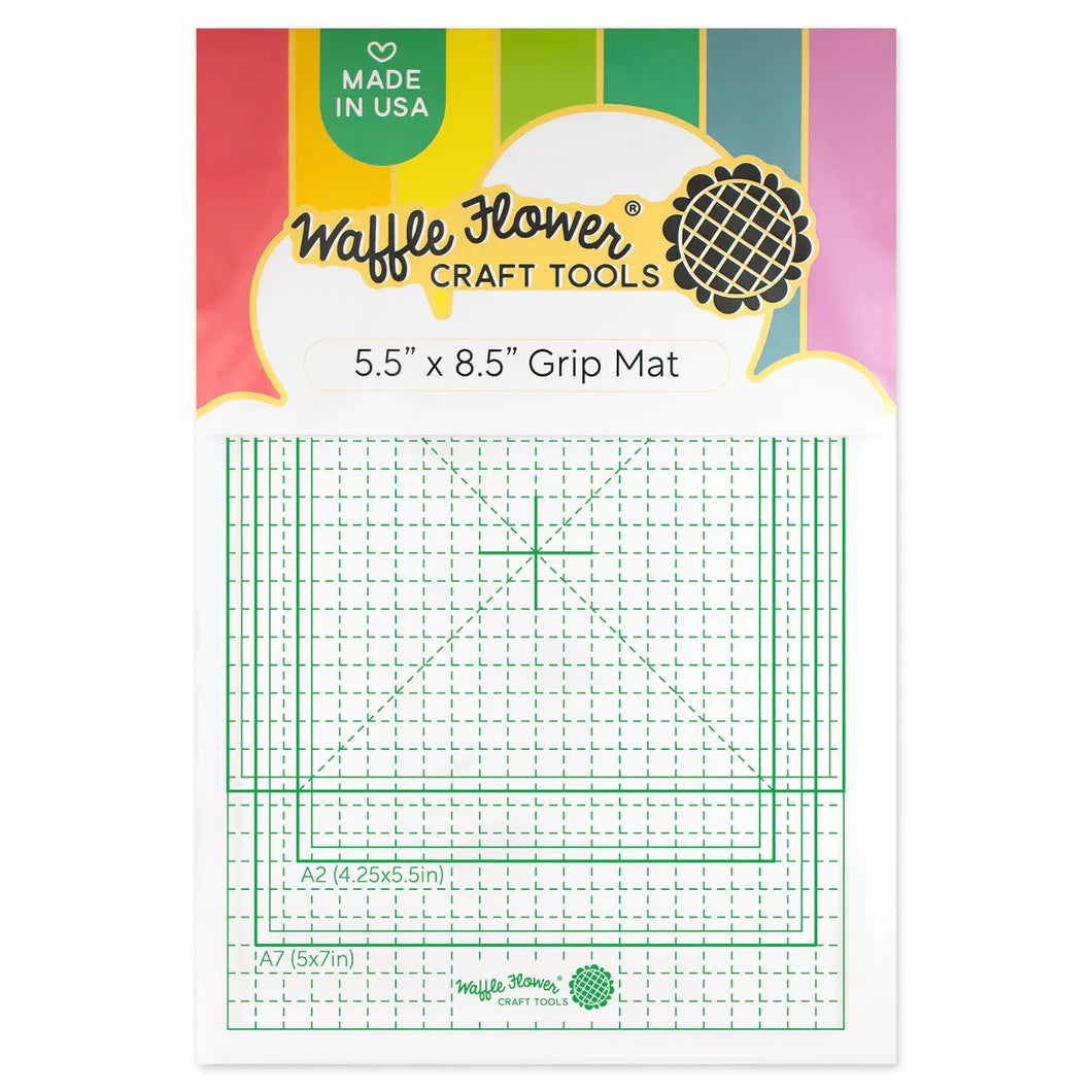 Crafting Tools: Waffle Flower Crafts-5.5x8.5 Grip Mat