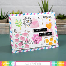 Load image into Gallery viewer, Stencils: Waffle Flower Crafts-Postage Collage Everyday Stencil
