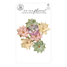 Load image into Gallery viewer, Embellishments: Prima Marketing-Mulberry Paper Flowers-Enchanting Morning - Christmas Market
