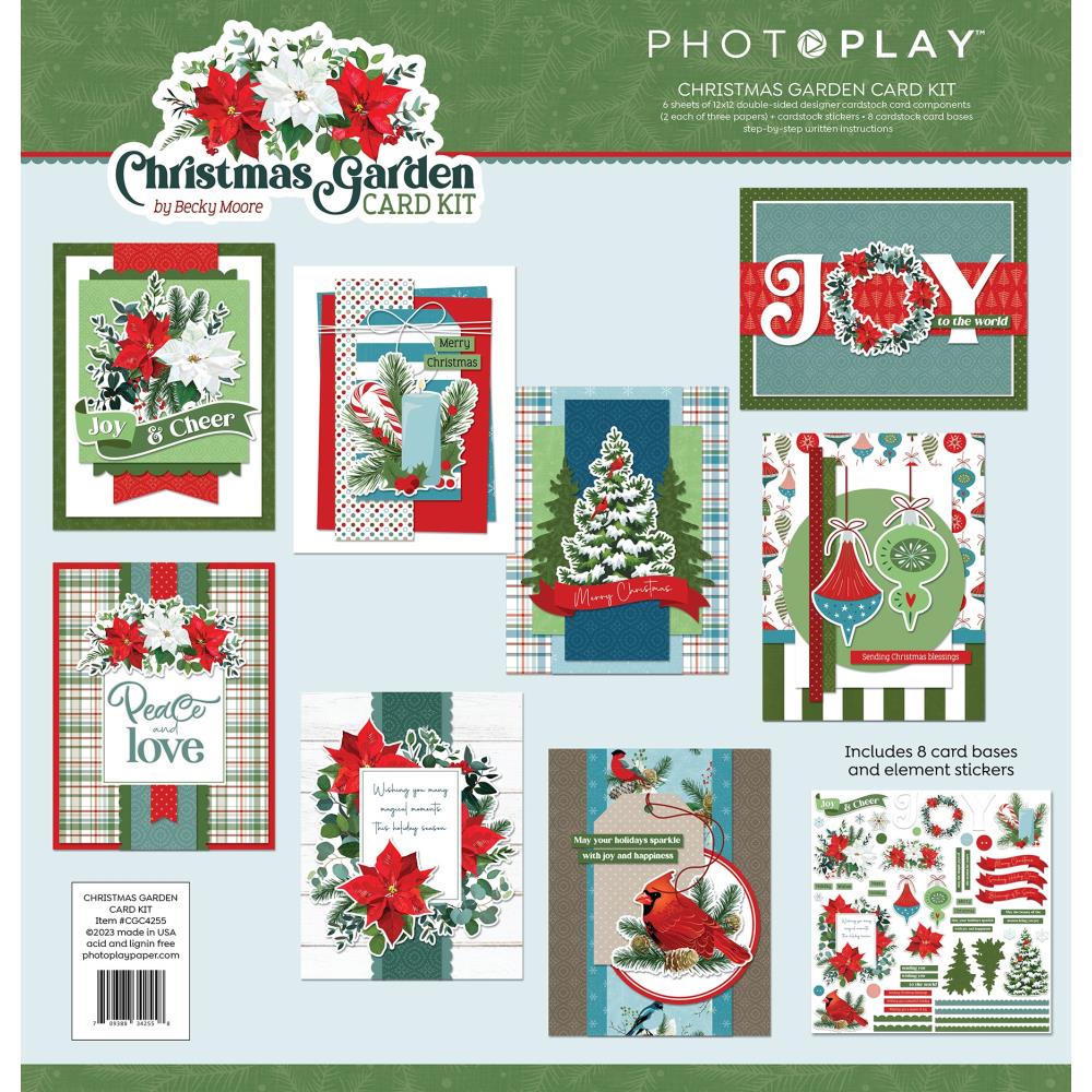 Card Kits: PhotoPlay Card Kit-Christmas Garden