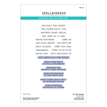 Load image into Gallery viewer, Stamp and Die Combo: Spellbinders-Well Played Sentiments
