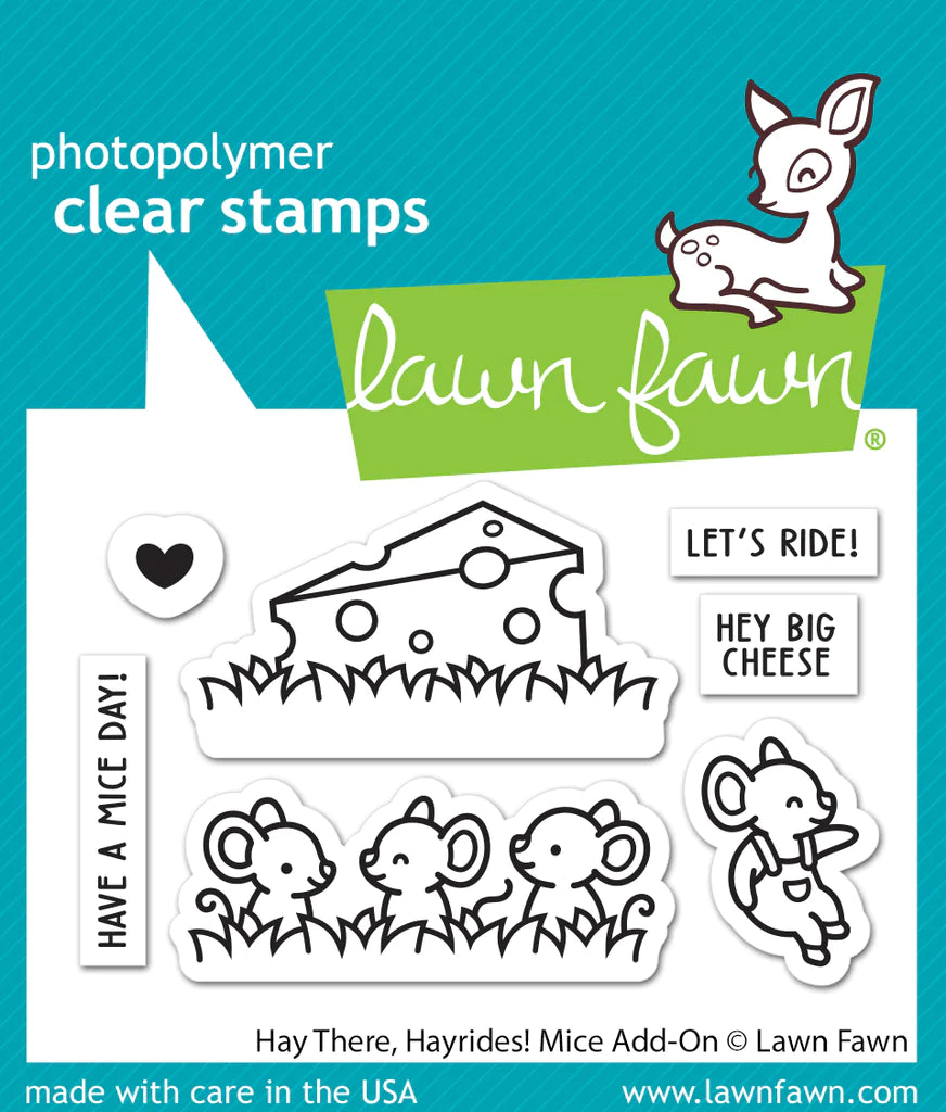 Stamps: Lawn Fawn-Hay There, Hayrides! Mice Add-On