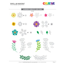 Load image into Gallery viewer, Dies: Spellbinders - Garden Wreath Add-Ons Etched Dies by Suzanne Hue
