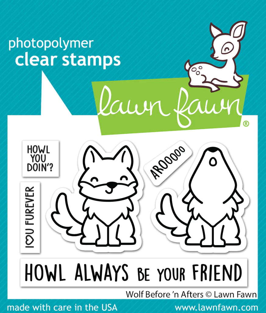 Stamps: Lawn Fawn-Wolf Before ‘n Afters