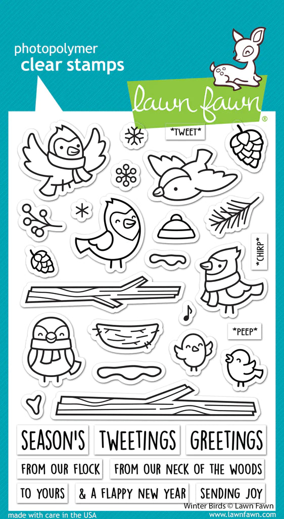 Stamps: Lawn Fawn-Winter Birds