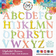Load image into Gallery viewer, Dies: Emily Moore Designs-Alphabet Charm Dies
