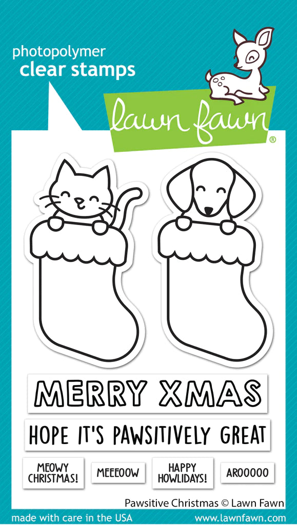 Stamps: Lawn Fawn-Pawsitive Christmas