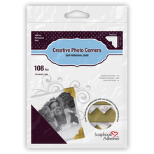 Load image into Gallery viewer, Embellishments: Scrapbook Adhesives-Creative Photo Corners-Gold
