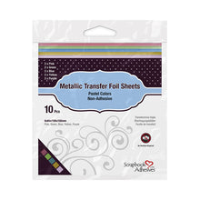 Load image into Gallery viewer, Embellishments: Scrapbook Adhesives-Metallic Transfer Foil Sheets-Pastel Colors

