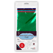Load image into Gallery viewer, Embellishments: Scrapbook Adhesives-Metallic Transfer Foil Sheets-Variety Colors

