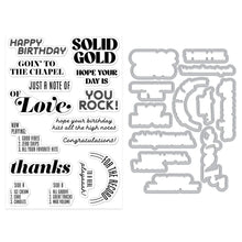 Load image into Gallery viewer, Stamps and Die Cut: Hero Arts-Solid Gold Stamp &amp; Cut
