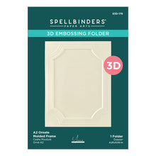 Load image into Gallery viewer, Embossing: Spellbinders-A2 Ornate Molded Frame 3D Embossing Folder by Yana Smakula
