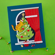 Load image into Gallery viewer, Dies: Spellbinders- Christmas Cats Window View Etched Dies by Yana Smakula
