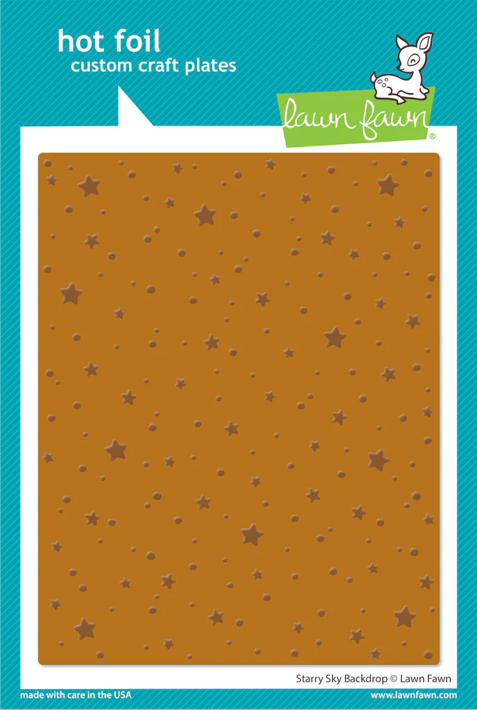 Hot Foil: Lawn Fawn-Starry Sky Background Hot Foil Plate