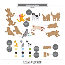 Load image into Gallery viewer, Dies: Spellbinders-Christmas Cats Etched Dies by Yana Smakula
