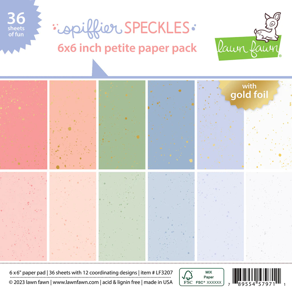 6x6 Paper: Lawn Fawn-Spiffier Speckles