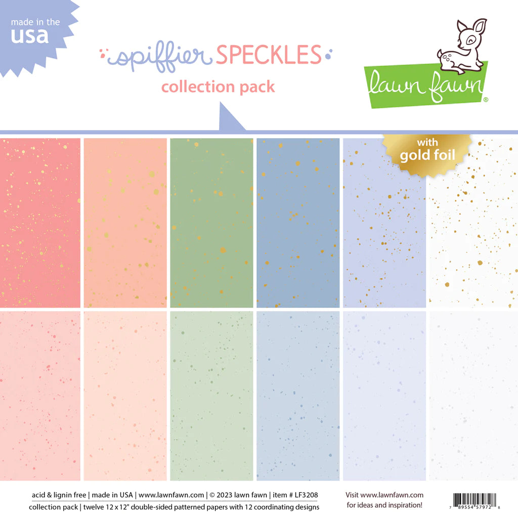 12x12 Paper: Lawn Fawn-Spiffier Speckles