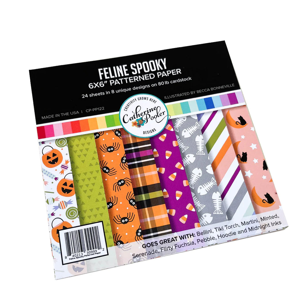 6x6 Paper: Catherine Pooler Designs-Feline Spooky