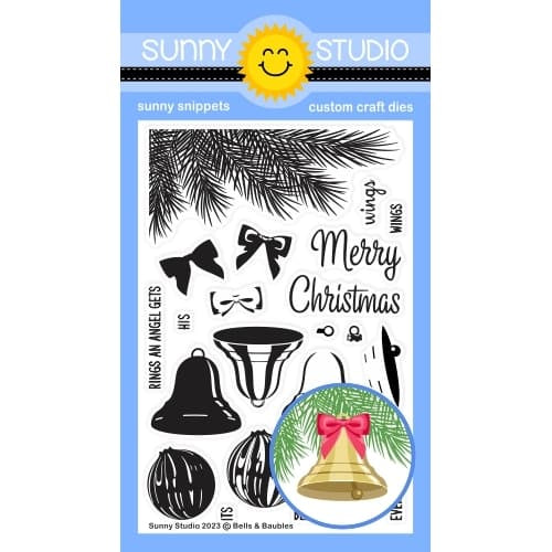 Stamps: Sunny Studio-BELLS & BAUBLES