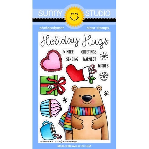 Stamps: Sunny Studio-HOLIDAY HUGS