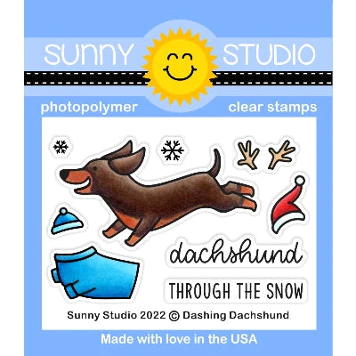 Stamps: Sunny Studio-Dashing Dachshund